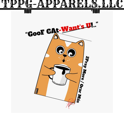 Vertical "GooF CAt" Matte Posters