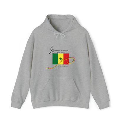 "Senagal" Style Design Print Unisex Heavy Blend™ Hooded Sweatshirt - 6 sizes & colors to choose from