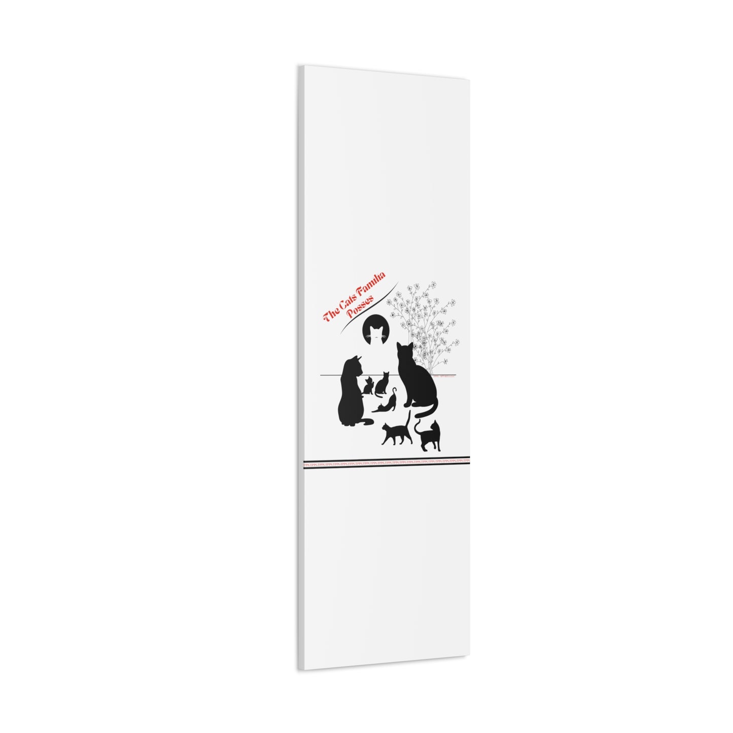 From our "TPPG Brand Pet Collection" - "The Cat Familia Posses.." Canvas Gallery Wraps in White