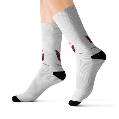 Sleek High Quality Cushioned 'TPPG Pet Brand' - White Color Style Socks