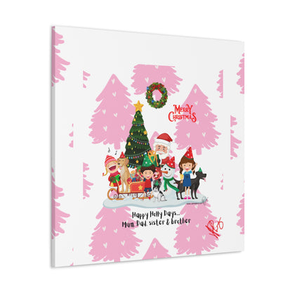 Happy Holidays-"TPPG Brand Christmas Collection" - Canvas Gallery Wraps "- in Bold colors