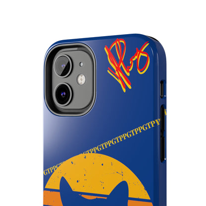 Custom Cat Design Phone Cases "Peek-A-BOOO.." (Black Multi-Colored)