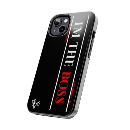 Our Design ("I'm the BOSS") Verision from the 'TPPG Collection' Line carries several sizes of the "iPhone Series" Tough Phone Cases