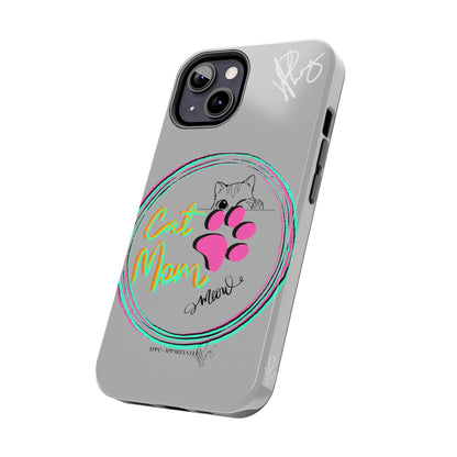 Here is another one of our Cutest "Cat Mom" Pet Designs (in a Light Grey Base Color) Verision from the 'TPPG Collection' Line carries Several sizes of the "iPhone Series" Tough Phone Cases