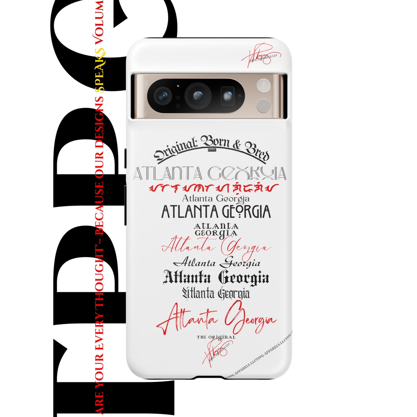 'ATL-Original Born & Bred' Design ~ Apple iPhones * Google Pixel * Samsung Galaxy Cases