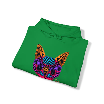 Bold & Colorful "Pet Design" Print Unisex Heavy Blend™ Hooded Sweatshirt - 6 sizes & 16 colors to choose from