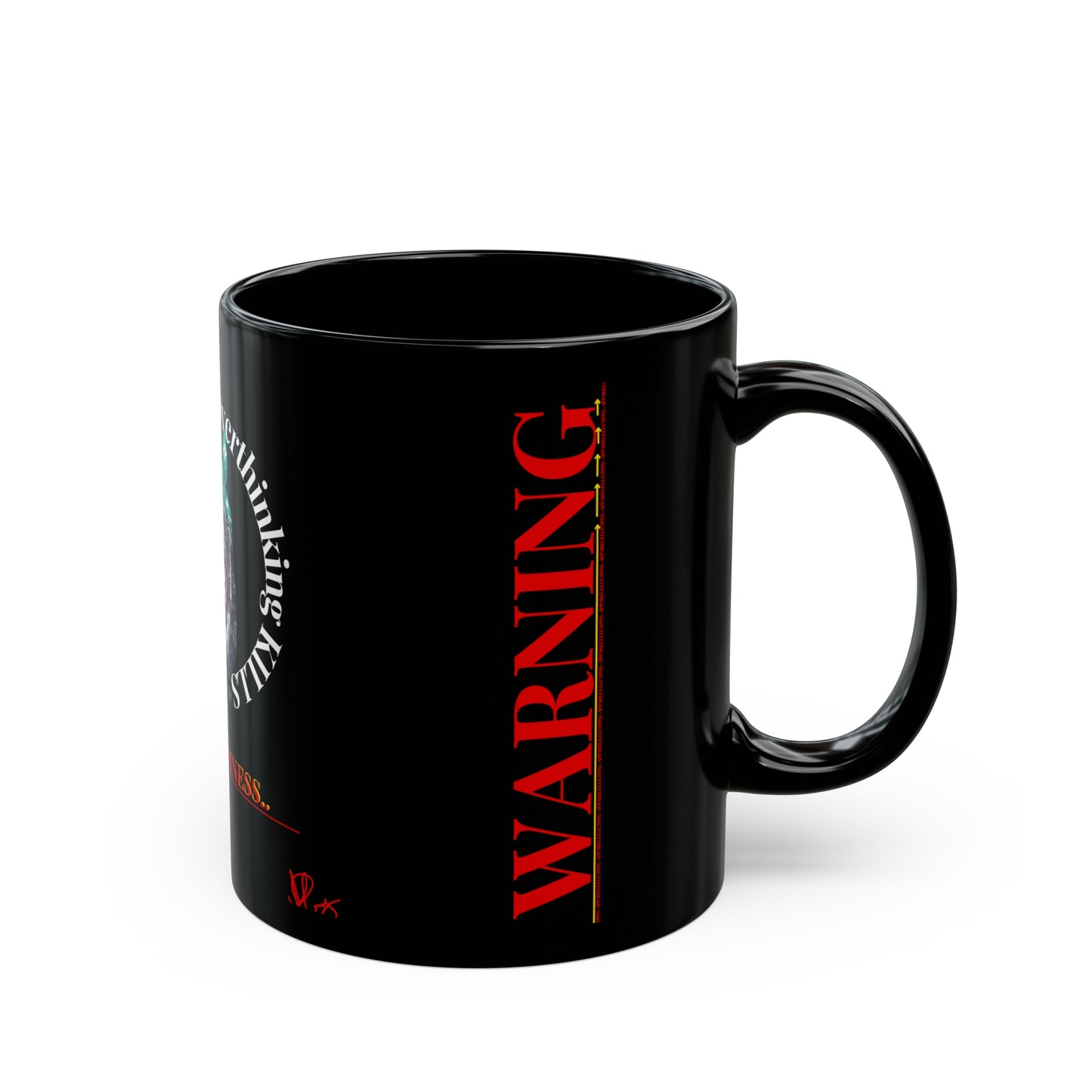 Black (WARNING) Mug (Sizes: 11oz & 15oz)