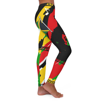 Women's (Jamaican/Rastafarian) Spandex Style Leggings By:"TPPG-Apparels"Brand