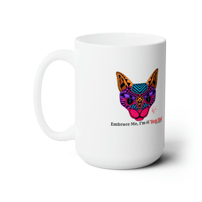 Our White 15oz "TPPG Brand" Ceramic Mug Grabs the Attention of all who Views It!! - By the 'TPPG' Brand (Pet/Cat) Collection