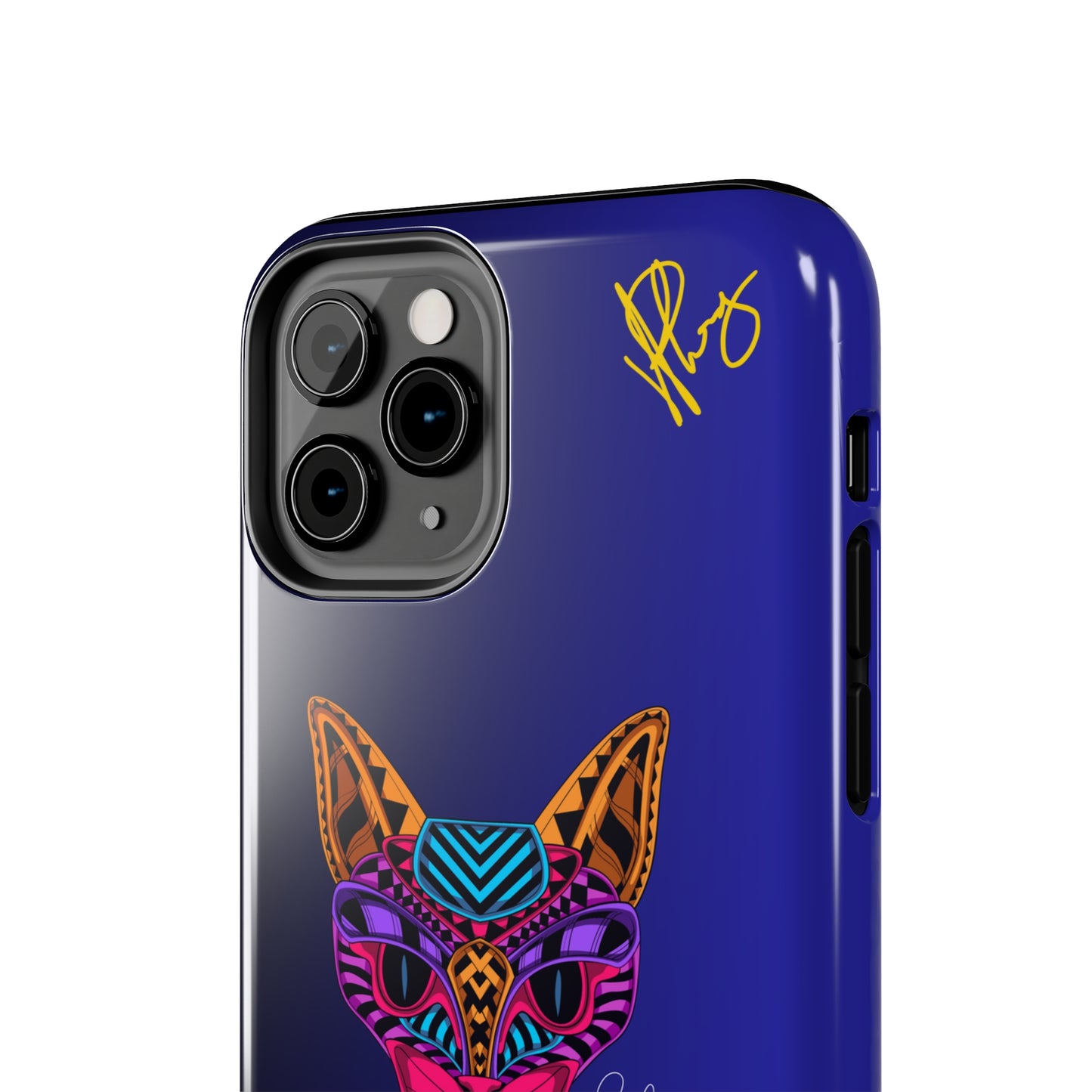 Cat Designs Phone Cases - iPhone/Samsung Galaxy & Google Pixel (Purple/Blue-Multi-Colored)