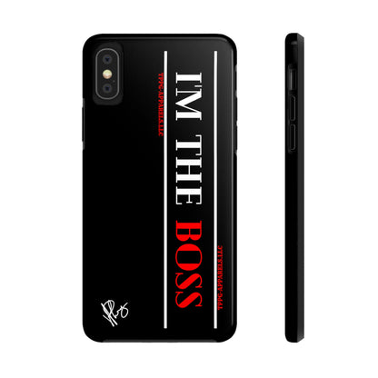 Our Design ("I'm the BOSS") Verision from the 'TPPG Collection' Line carries several sizes of the "iPhone Series" Tough Phone Cases