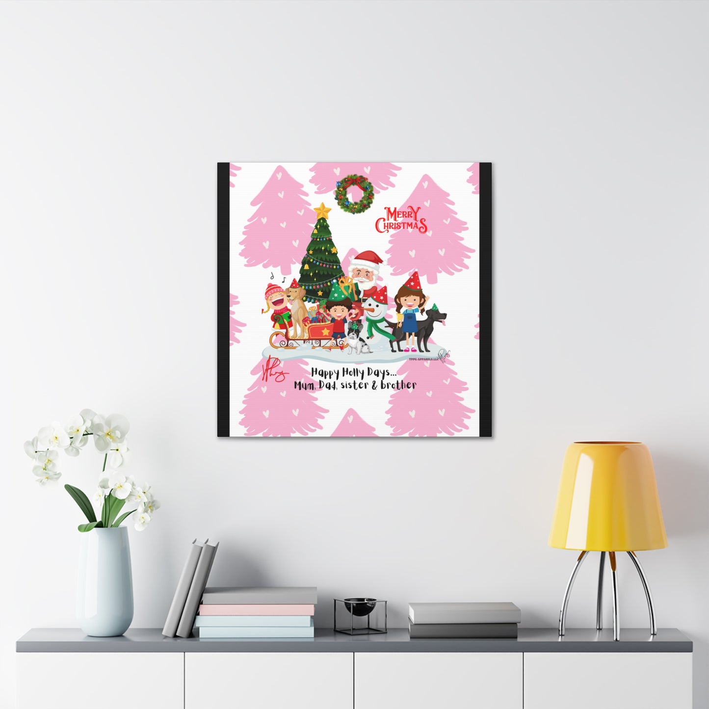 Holidays Time-"TPPG Brand Christmas Collection" - Canvas Gallery Wraps "- in Bold  familiar colors