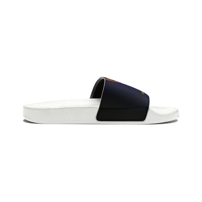 Our "TPPG Brand" White Top/White or Black Soles "Pet" Printed Men/Women's & Children Slide Sandals