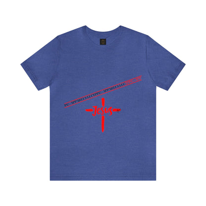 Unisex Jersey Short Sleeve Tee - 'Jesus/Faith' Design Style in Several colors