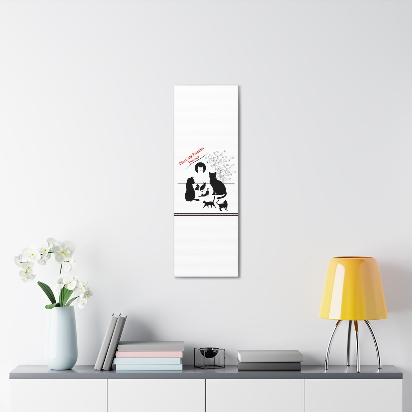 From our "TPPG Brand Pet Collection" - "The Cat Familia Posses.." Canvas Gallery Wraps in White