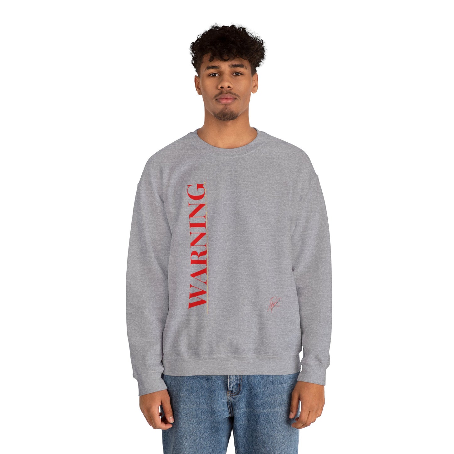 Crewneck Heavy Blend™('WARNING') Unisex Sweatshirt