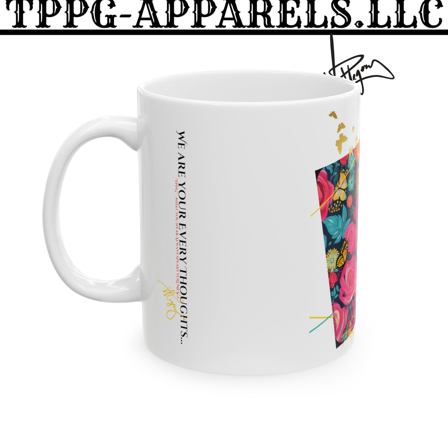 Vivid Bold "Happy Mom's Day" Floral Ceramic Mug - (11oz & 15oz)