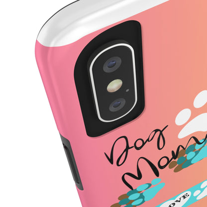 One of our Cutest "Dog Mom" Pet Designs (in a Multi-Colored Base Color) Verision from the 'TPPG Collection' Line carries Several sizes of the "iPhone Series" Tough Phone Cases