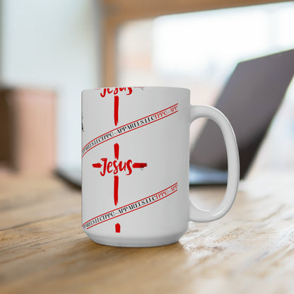 White 15oz Ceramic Faith Mug