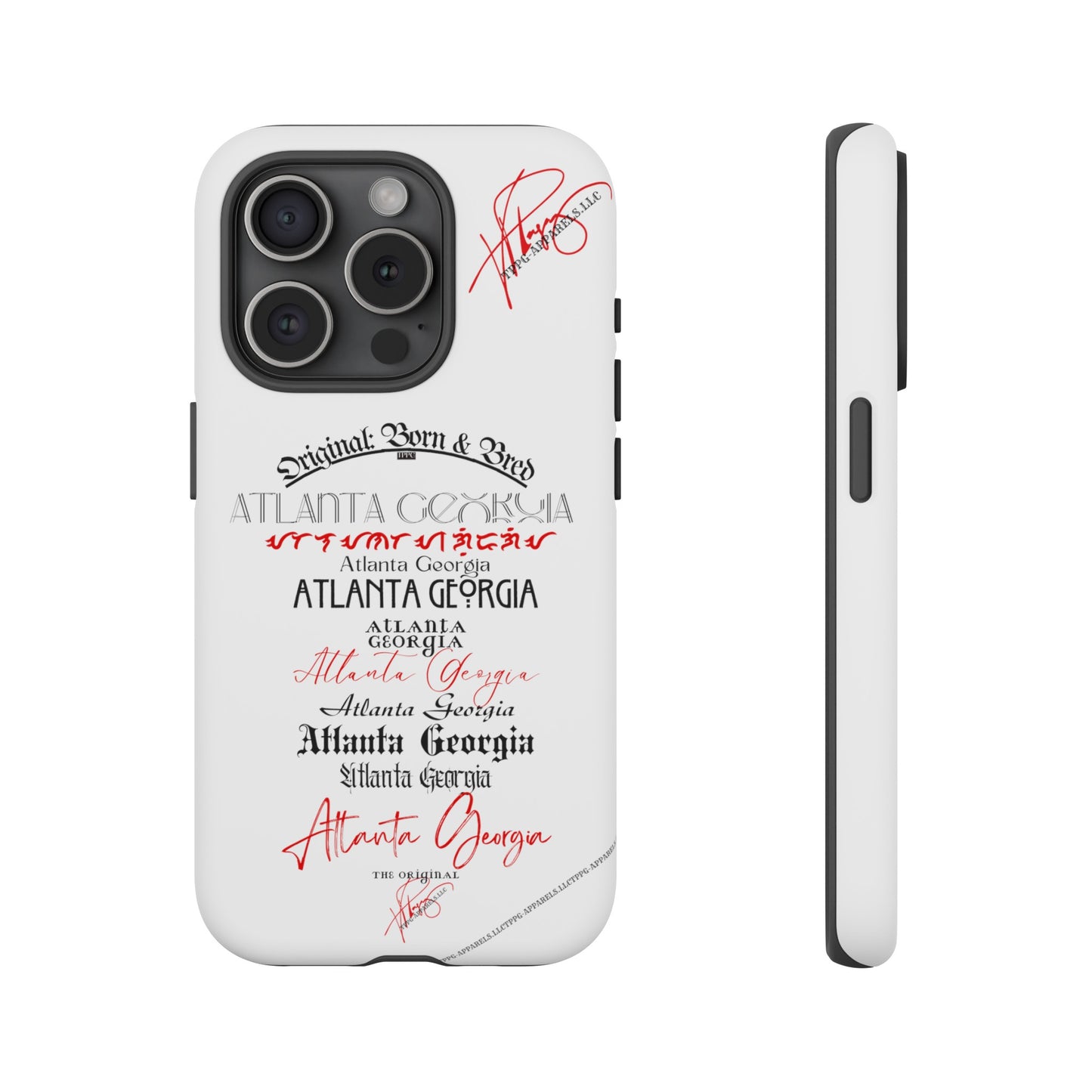 'ATL-Original Born & Bred' Design ~ Apple iPhones * Google Pixel * Samsung Galaxy Cases