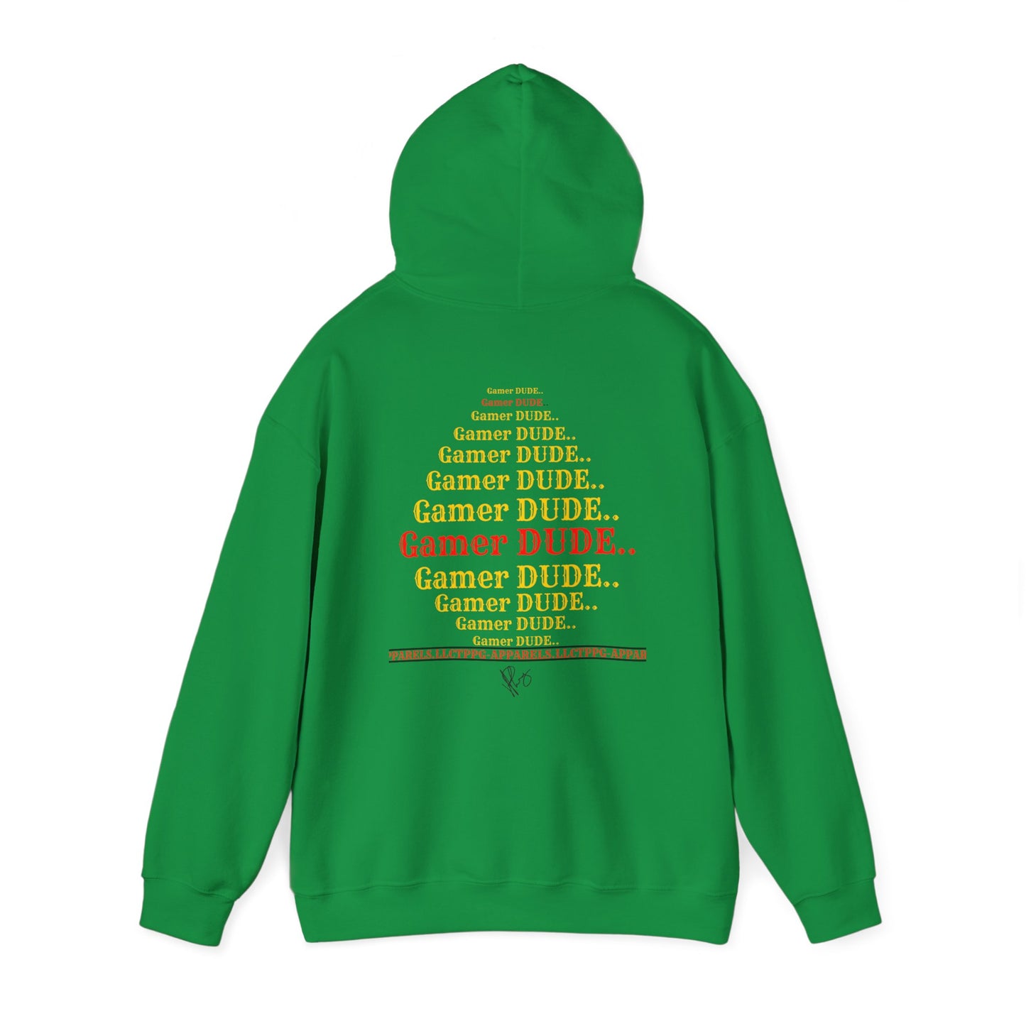 Our multi-color "Gamer" Style (Back & Front Facing) Design Print Unisex Heavy Blend™ Hooded Sweatshirt - 6 sizes & 10 colors to choose from