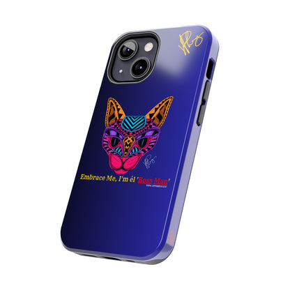 Cat Designs Phone Cases - iPhone/Samsung Galaxy & Google Pixel (Purple/Blue-Multi-Colored)