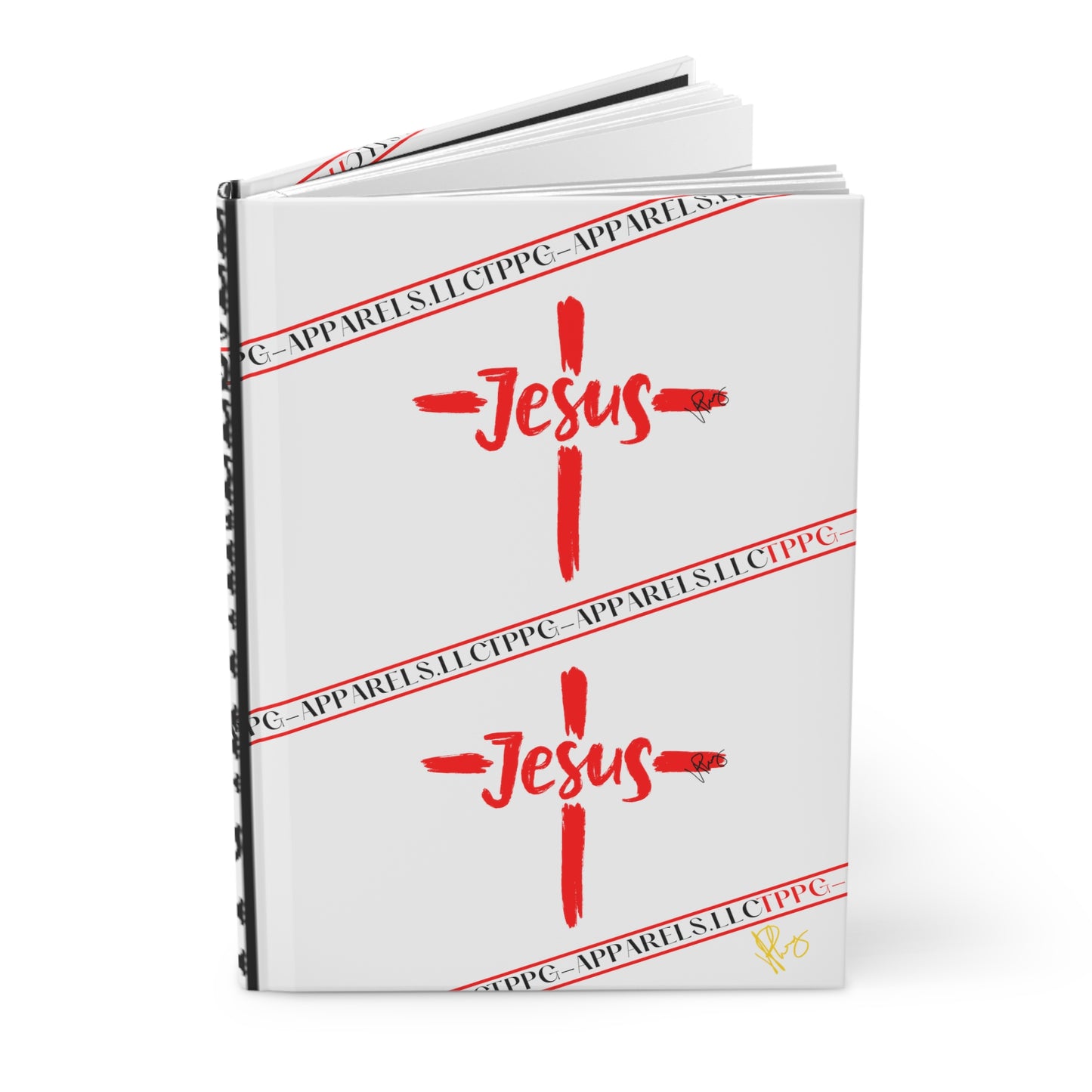 150 Lined pgs/75 Sheets - 'Jesus' Matte Hardcover Journal