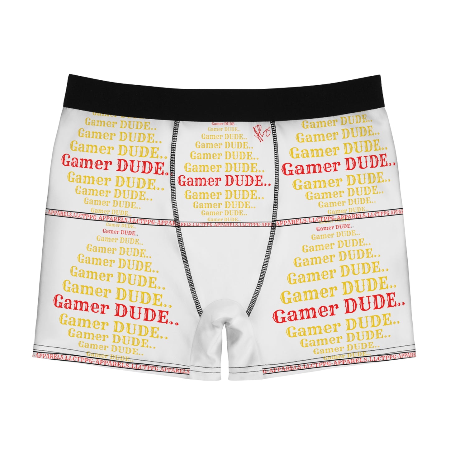 Our Sexy yet Stylish 'Gamer' - "TPPG-Apparels" Brand Lightweight Men's Boxer Briefs in White color