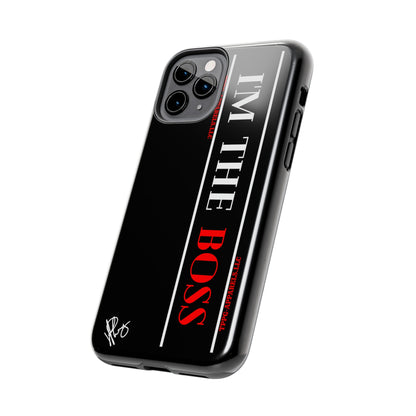 Our Design ("I'm the BOSS") Verision from the 'TPPG Collection' Line carries several sizes of the "iPhone Series" Tough Phone Cases