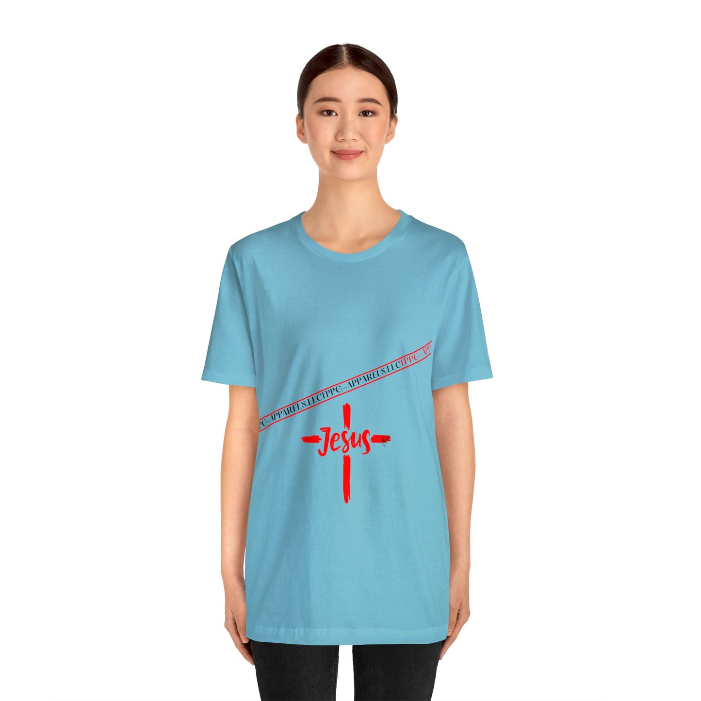 Unisex Jersey Short Sleeve Tee - 'Jesus/Faith' Design Style in Several colors