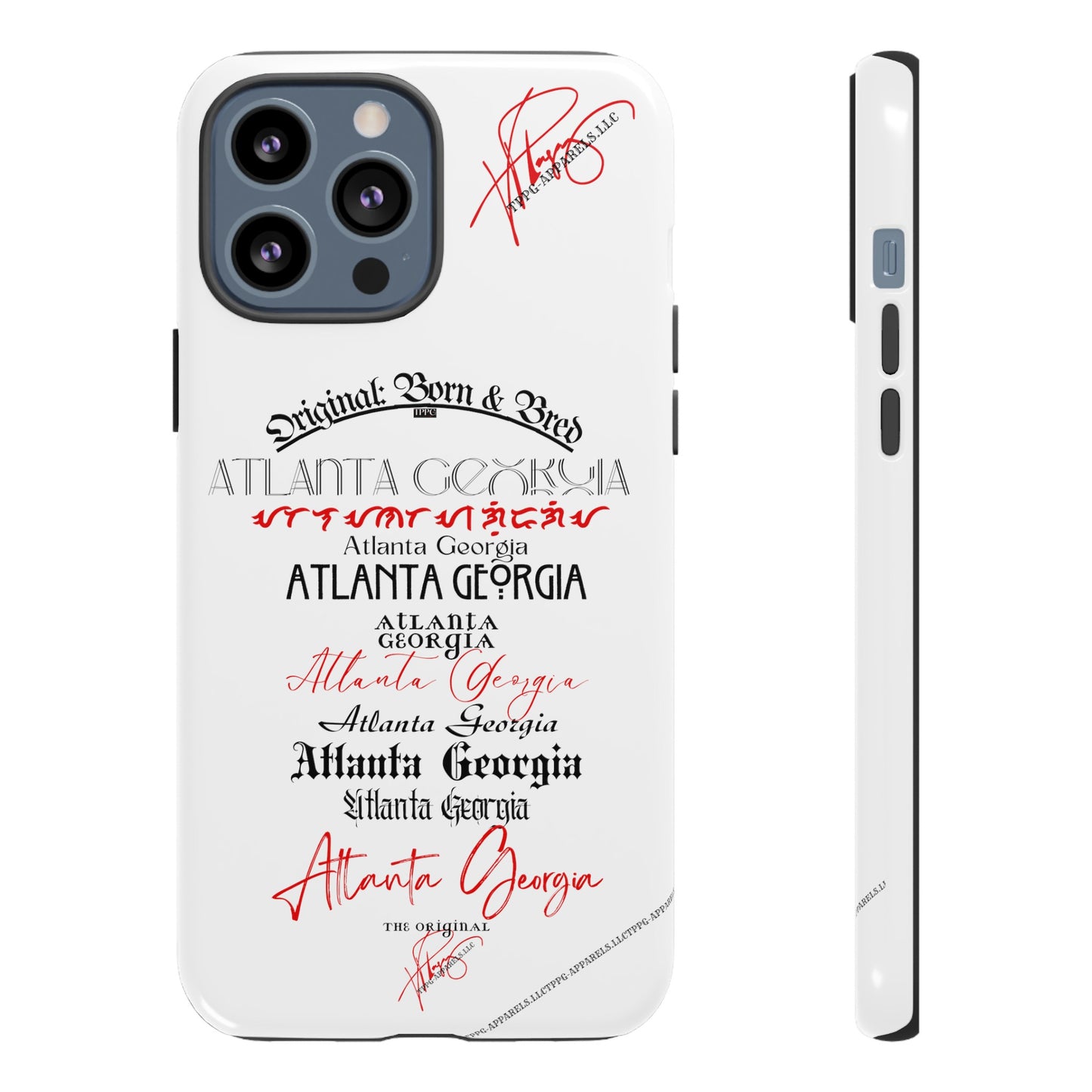 'ATL-Original Born & Bred' Design ~ Apple iPhones * Google Pixel * Samsung Galaxy Cases