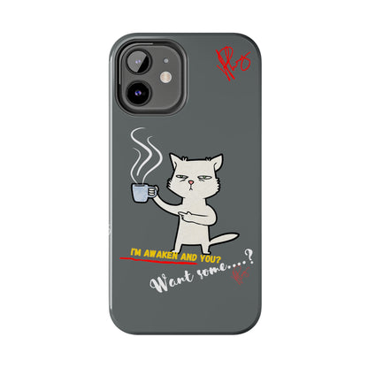 Another Lovely Grey - Cutie "Coffee Cat" Pet Design Verision from the 'TPPG Collection' Line carries Several sizes of the "iPhone Series" Tough Phone Cases