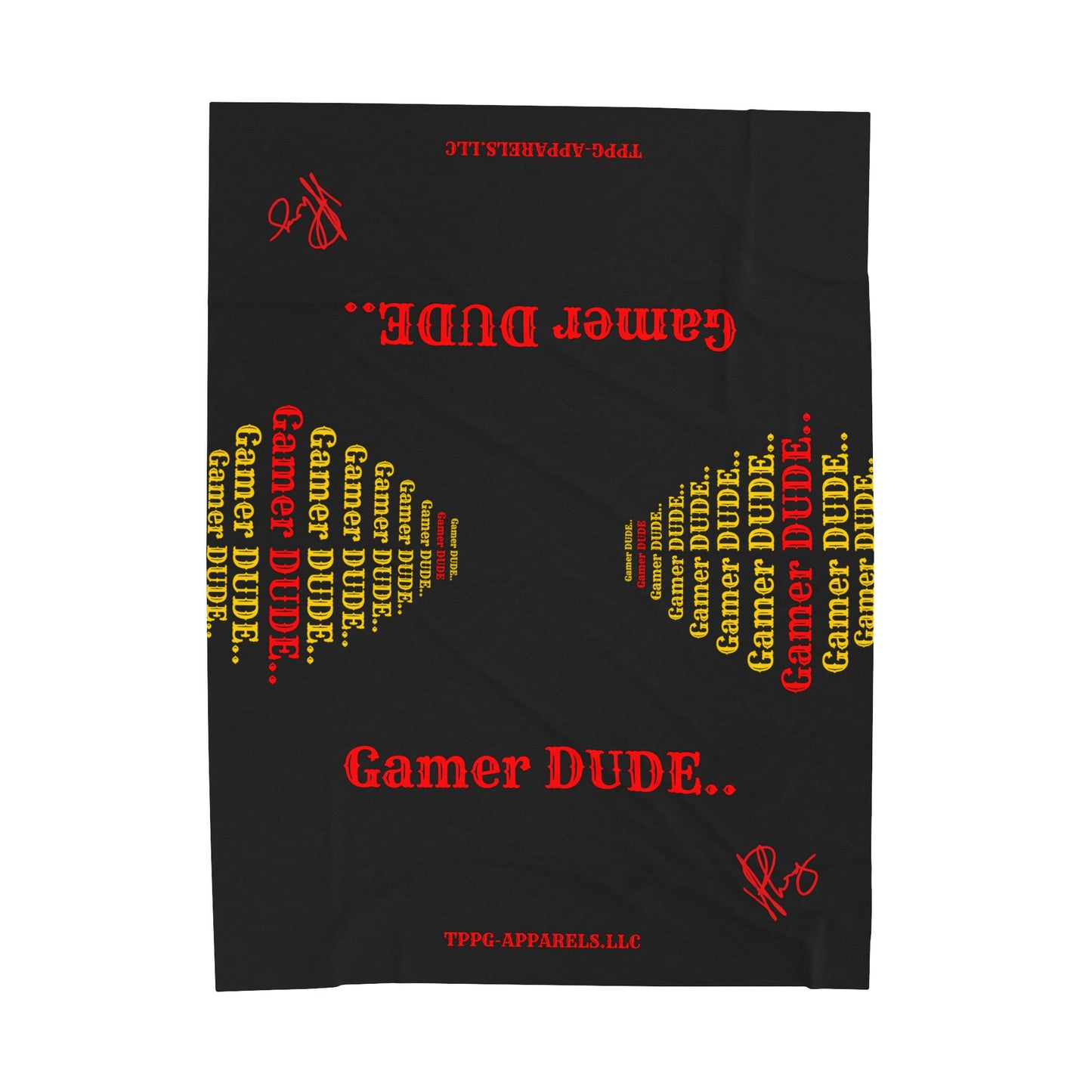 Hey guys another Bold Gamer Style Blanket from the "TPPG-Apparels" Brand Presents one of it's koolest designs on this Black Velveteen Plush Blanket