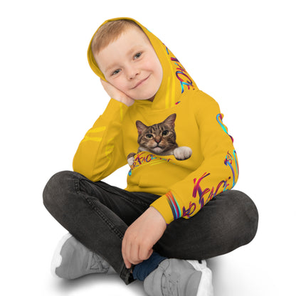 Kids/Children's (Golden Yellow) "TPPG Pet" Hoodie/Sweatshirt in 6 sizes