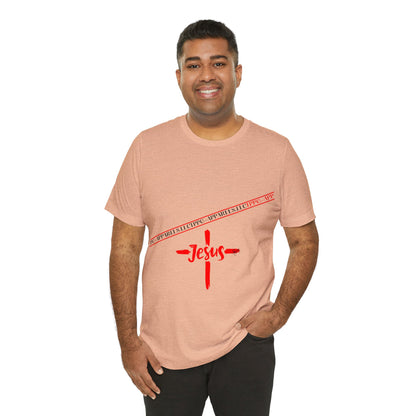 Unisex Jersey Short Sleeve Tee - 'Jesus/Faith' Design Style in Several colors