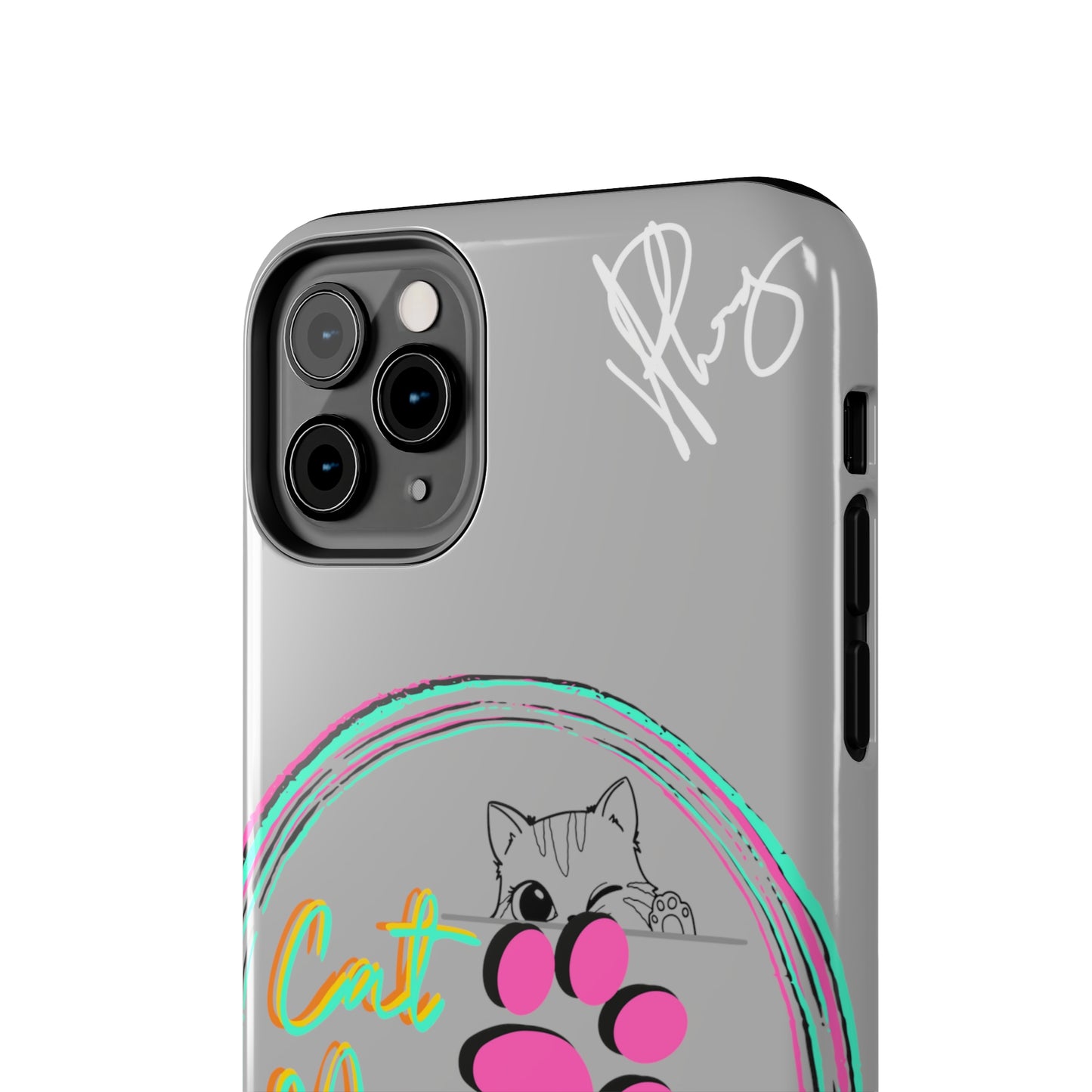 Here is another one of our Cutest "Cat Mom" Pet Designs (in a Light Grey Base Color) Verision from the 'TPPG Collection' Line carries Several sizes of the "iPhone Series" Tough Phone Cases