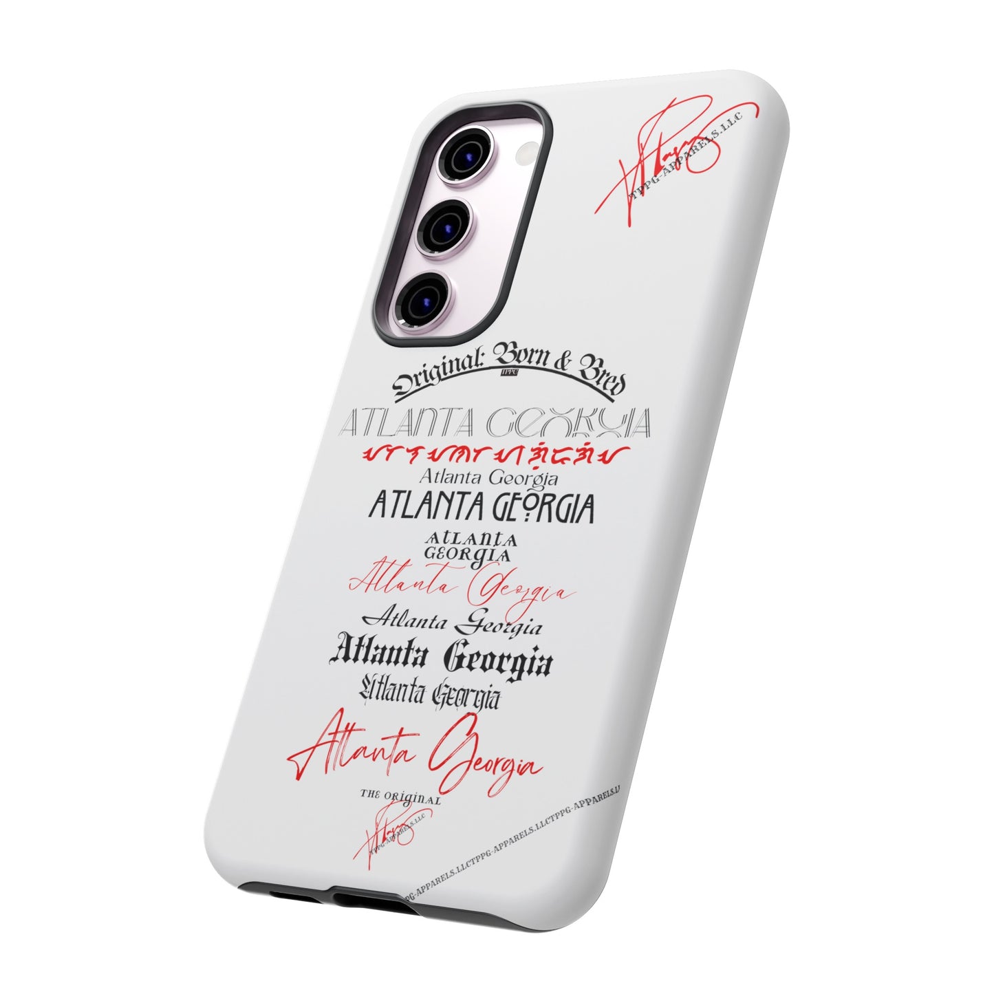 'ATL-Original Born & Bred' Design ~ Apple iPhones * Google Pixel * Samsung Galaxy Cases