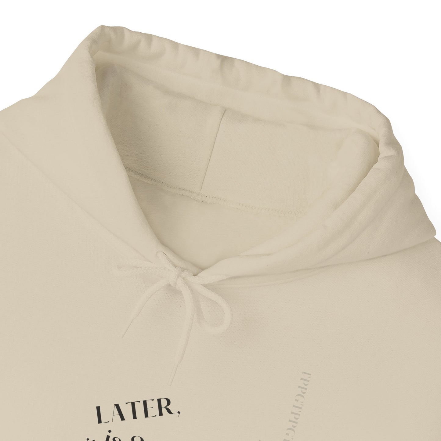 Hoodie-Heavy Blend™ "Later is 2 Late" Sweatshirt