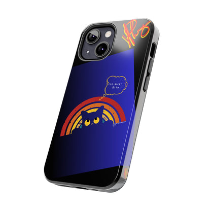 Our Cutest "Goo Night Meow.." Pet Designs (in a Bold Purple/Blue/Black Base Color) Verision from the 'TPPG Collection' Line carries Several sizes of the "iPhone Series" Tough Phone Cases