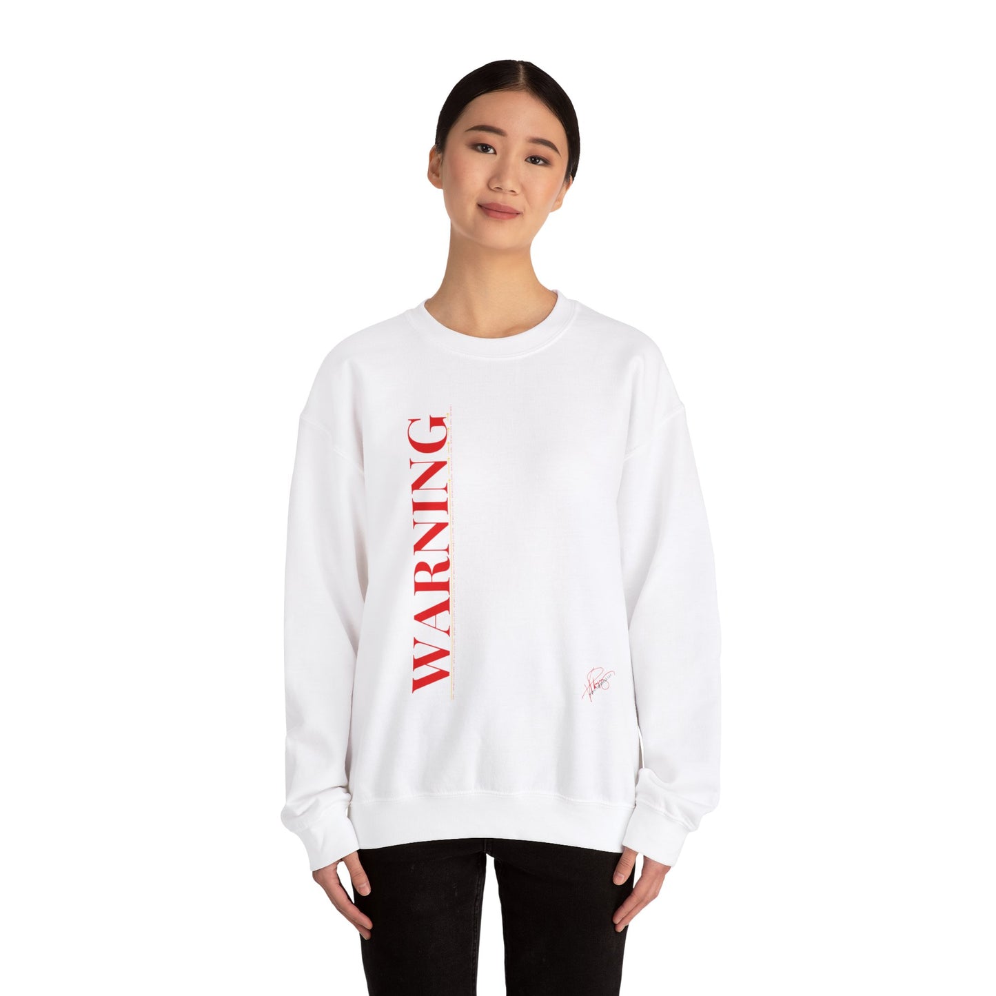 Crewneck Heavy Blend™('WARNING') Unisex Sweatshirt