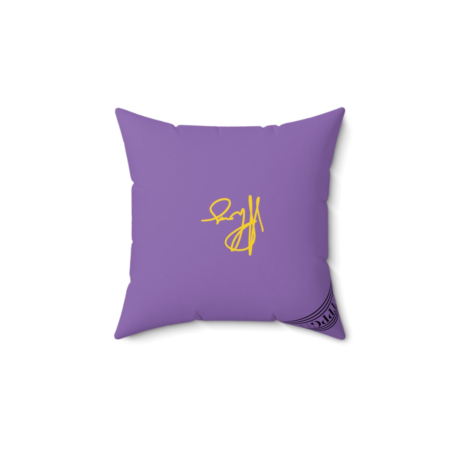 (Children) Spun Polyester ('1 side') Square Pillow (4 sizes-Lt. Purple Bgd) - By: "TPPG KIds Collection"