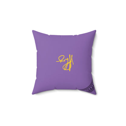 (Children) Spun Polyester ('1 side') Square Pillow (4 sizes-Lt. Purple Bgd) - By: "TPPG KIds Collection"