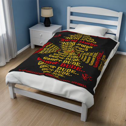 Hey Guys, another Bold Gamer Style Blanket from the "TPPG-Apparels" Brand Presents one of it's koolest designs on this Black Velveteen Plush Blanket