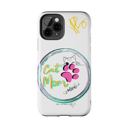 Guys Another one of our Cutest "Cat Mom" Pet Designs (in a White Base Color) Verision from the 'TPPG Collection' Line carries Several sizes of the "iPhone Series" Tough Phone Cases