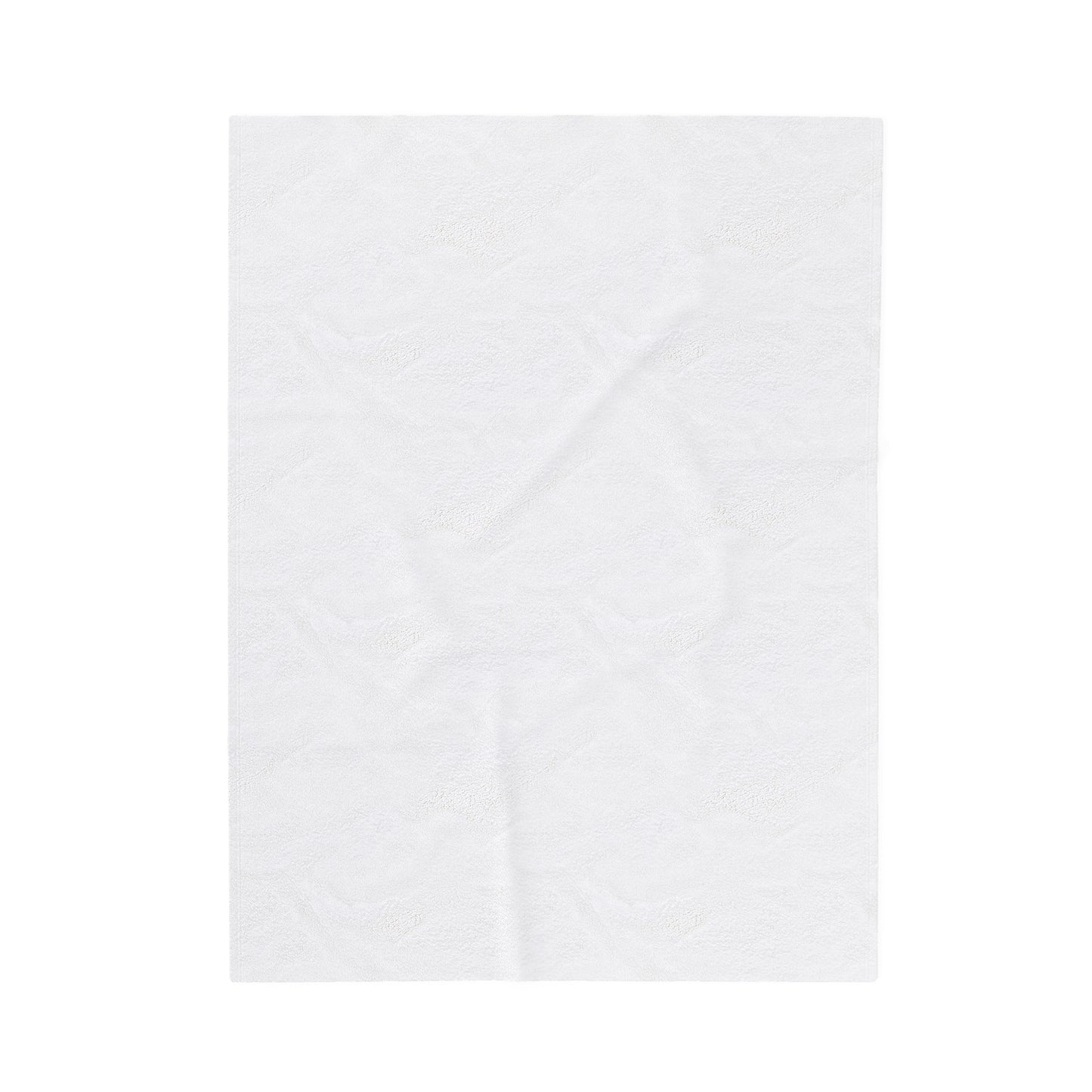 "TPPG-Apparels" Brand Presents one of it's "EMO" Brand Logo Styles White Velveteen Plush Blanket