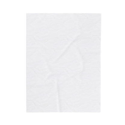 "TPPG-Apparels" Brand Presents one of it's "EMO" Brand Logo Styles White Velveteen Plush Blanket