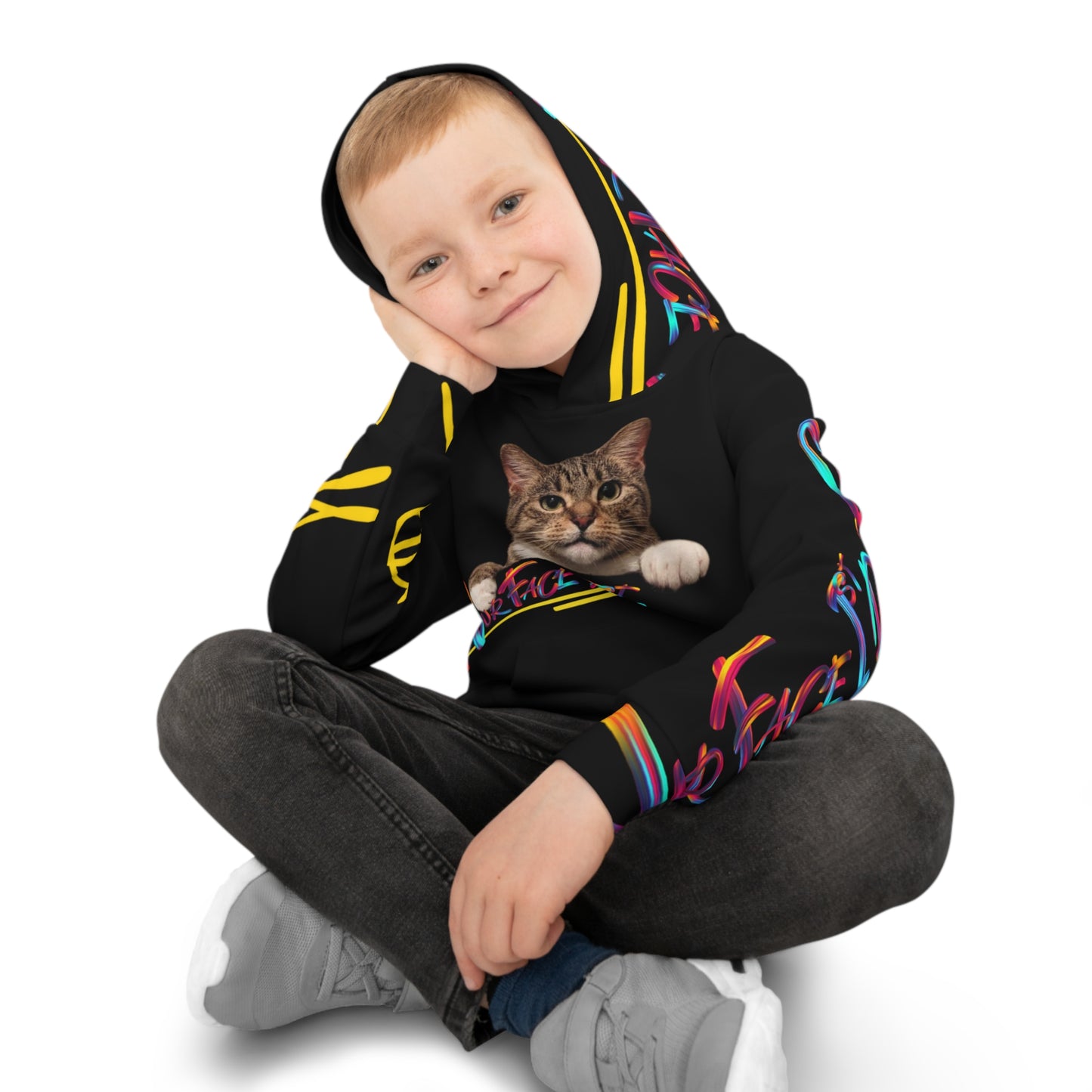 Kids/Children's (Black) "TPPG Pet" Hoodie/Sweatshirt in 6 sizes