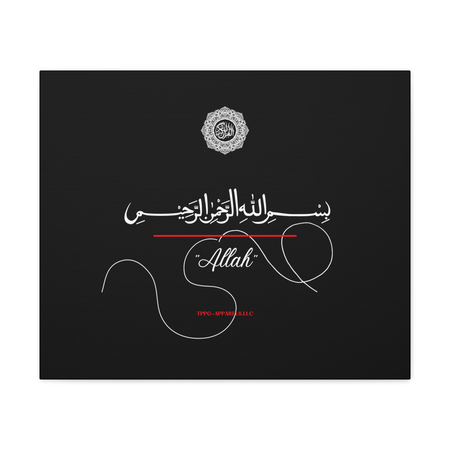 From our "TPPG Brand Arabic Faith Collection" - "Allah.." Canvas Gallery Wraps