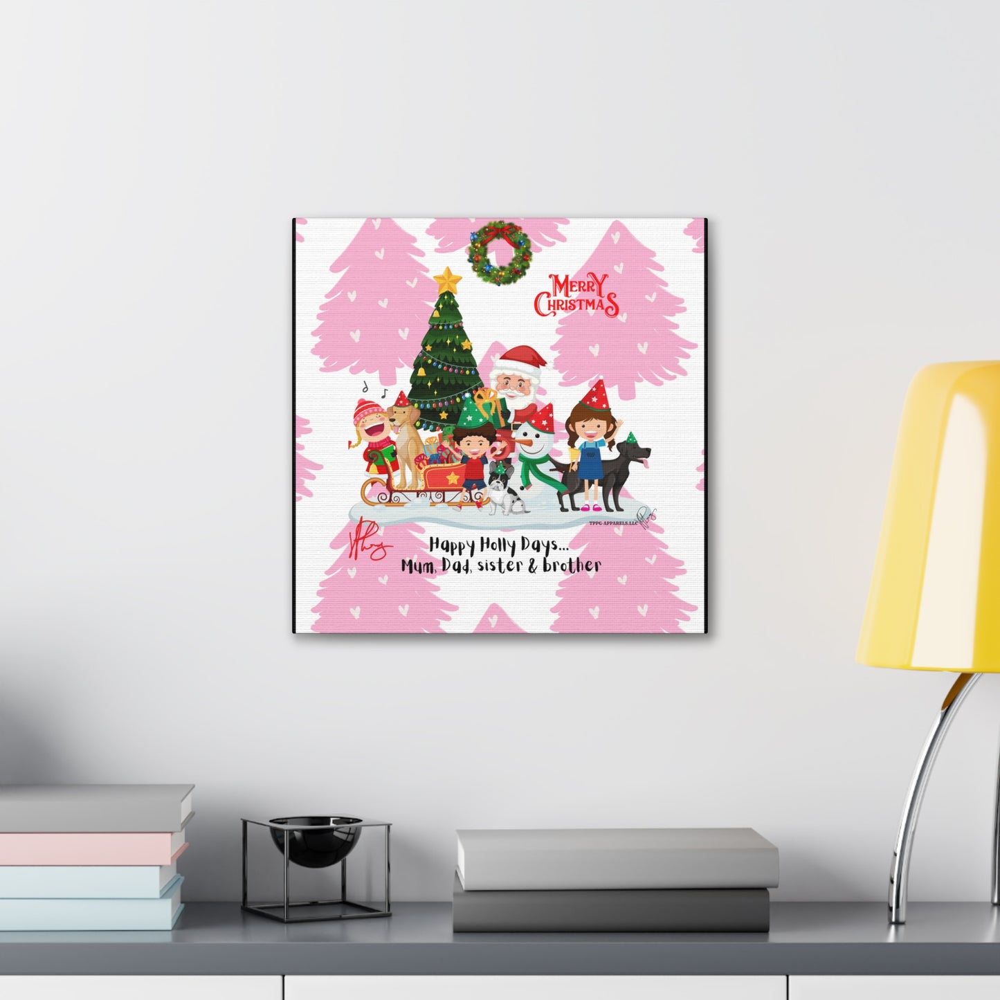 Holidays Time-"TPPG Brand Christmas Collection" - Canvas Gallery Wraps "- in Bold  familiar colors