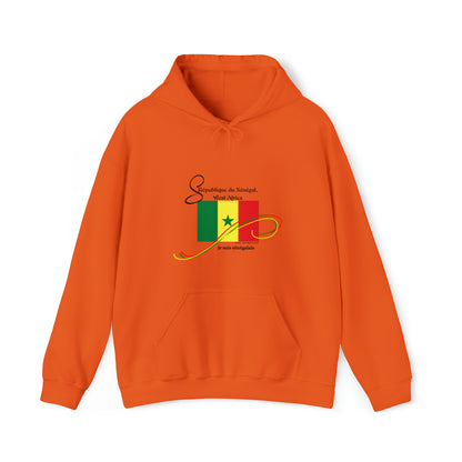 "Senagal" Style Design Print Unisex Heavy Blend™ Hooded Sweatshirt - 6 sizes & colors to choose from